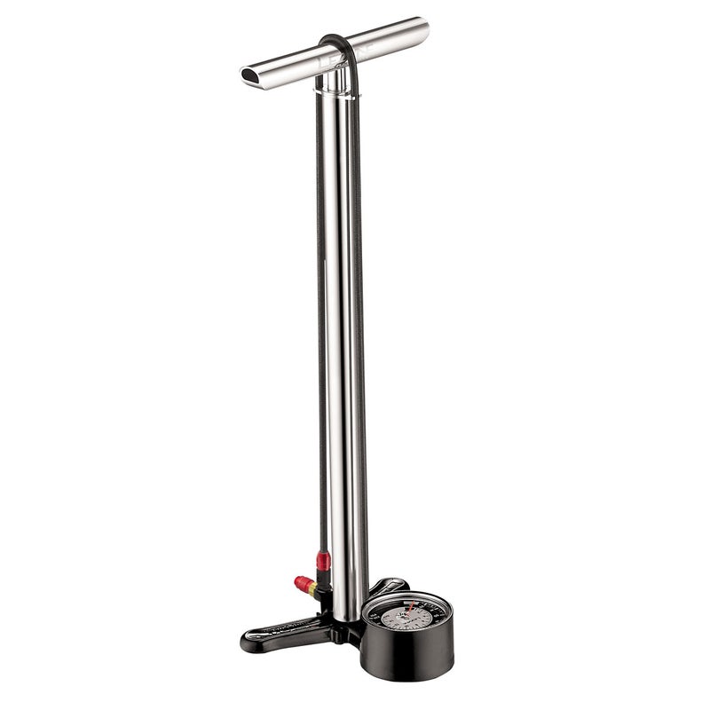 Jalkapumppu LEZYNE, CNC Floor Drive ABS-1 Pro, kiilt&auml;v&auml; alumiini, HP