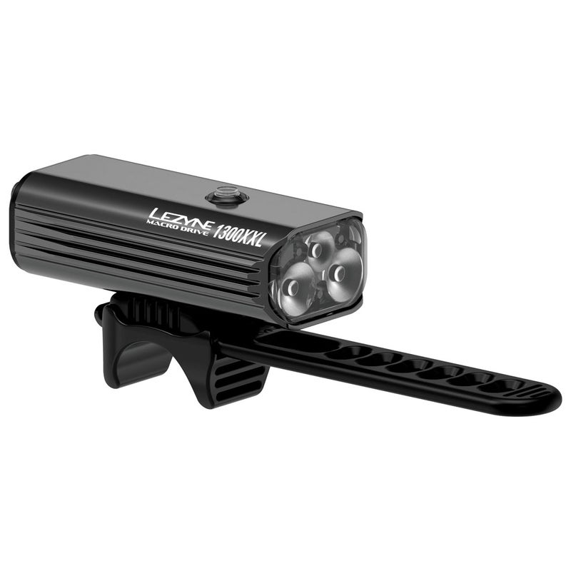 Ladattava led-etuvalo LEZYNE Macro Drive 1300 XXL, musta