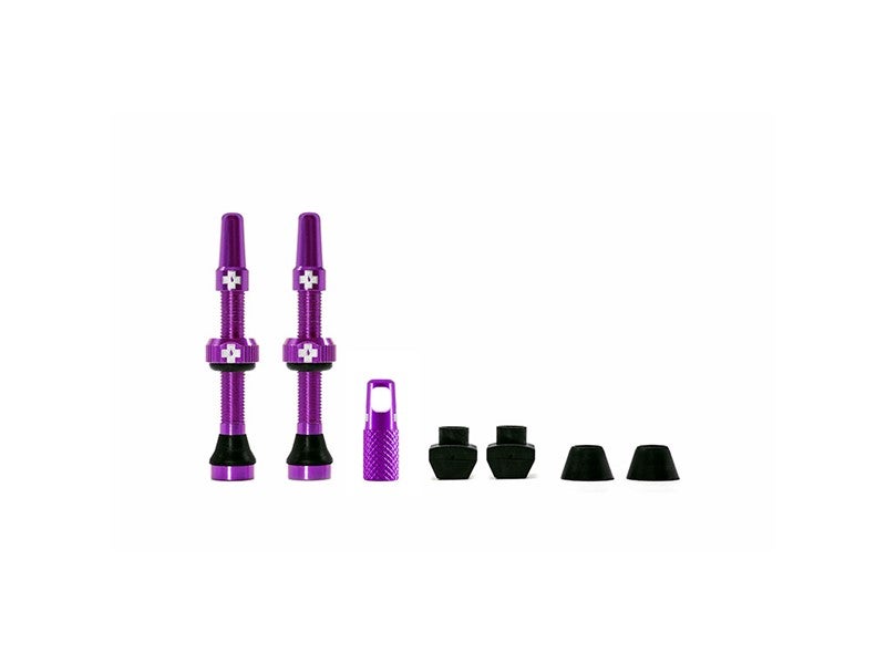 MUC-OFF Tubeless Valve Kit 44 mm Purple