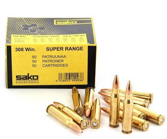 Sako .308Win Super Range 6,6Gr 50Kpl