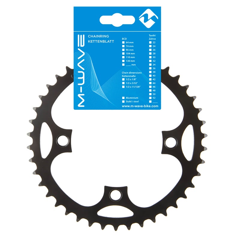 Ketjuratas E-bike, 42h, BCD104, ter&auml;s, musta