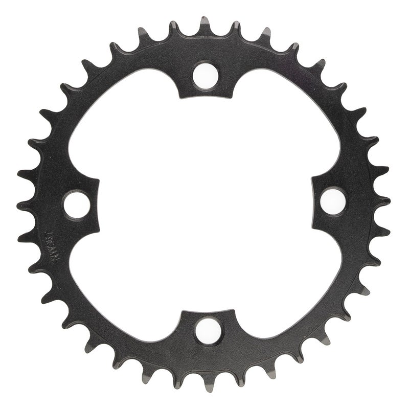 Ketjuratas E-bike, 36h, Narrow wide, BCD104, alumiinia, musta