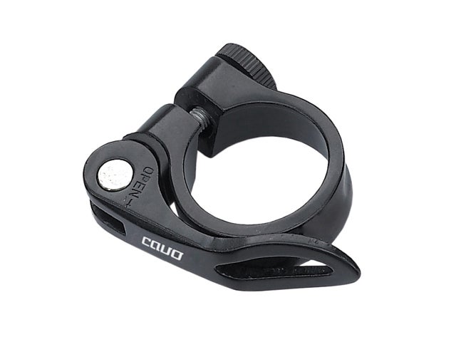 Istuinkannattimen kiinnityspanta pikalukolla CAVO, musta 31.8 mm