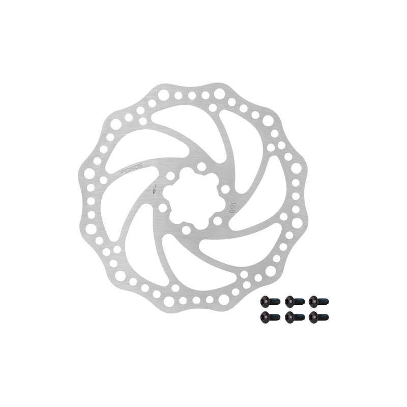 Jarrulevy Cavo, 6-pultti/140mm, hopea