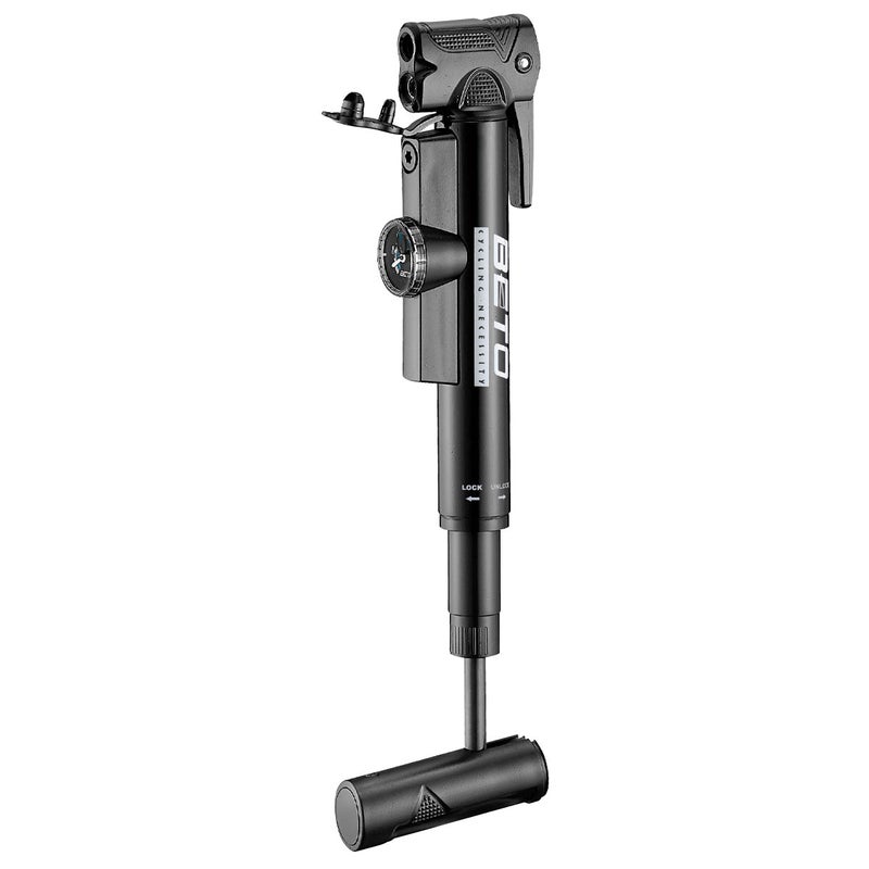 Beto CLD-038 k&auml;sipumppu, teleskooppi, mittarilla