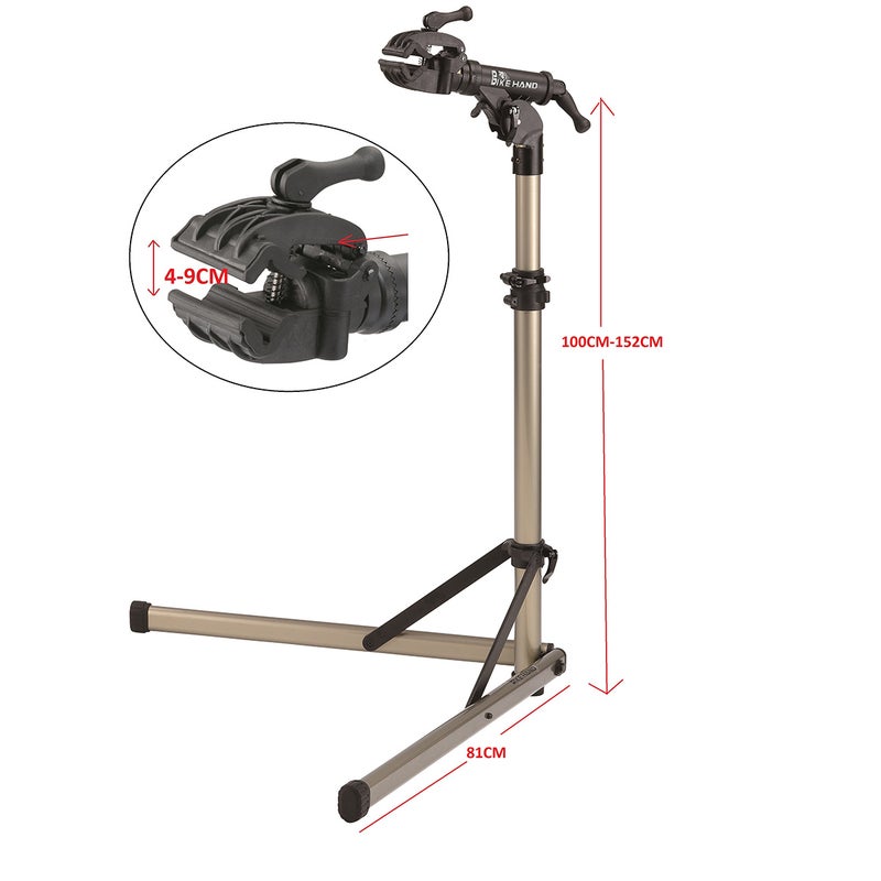 Polkupy&ouml;r&auml;n korjausteline UNION, alumiini, taitettava