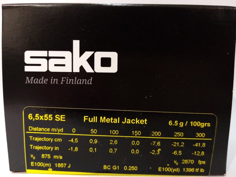 Sako 6.5X55Se Range 6,5Gr 50Kpl