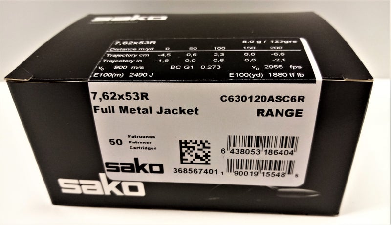 Sako Range 7.62x53R 8g 50kpl