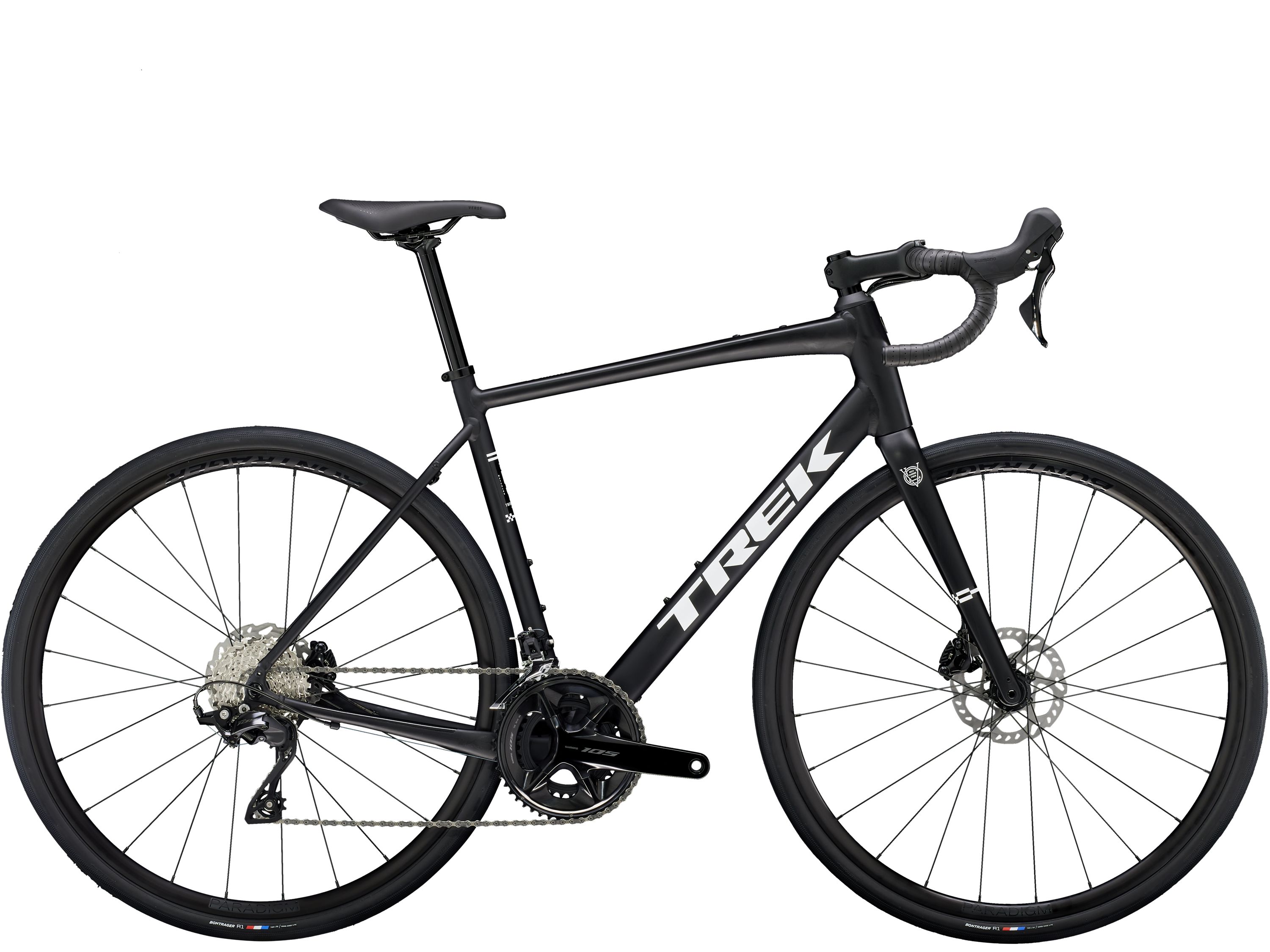 Trek Domane AL 5 Gen 4 maantiepyörä - Väri: Matte Trek Black | Koko: 54