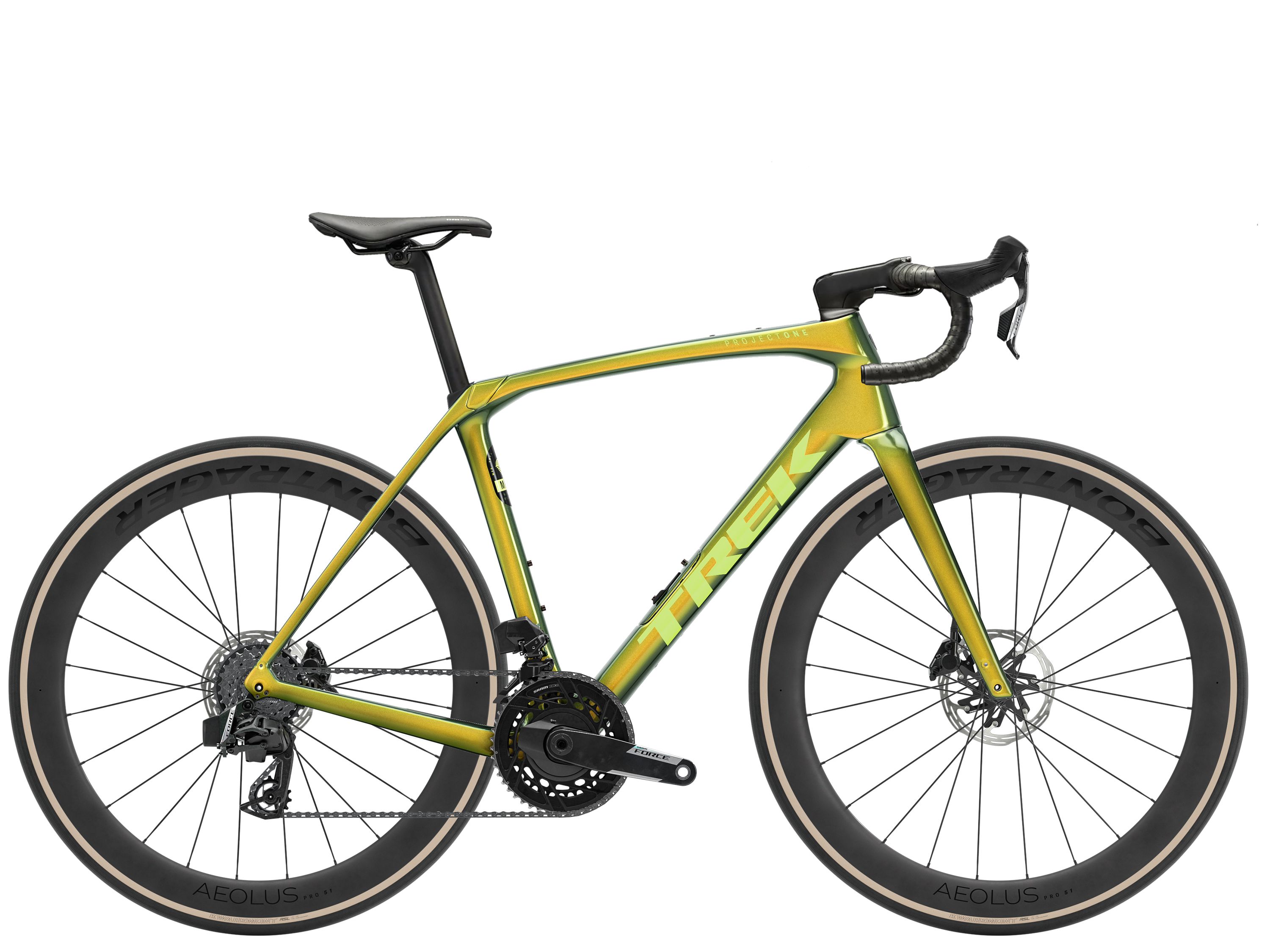 Trek Domane SLR 7 AXS Gen 4 maantiepyörä - Väri: Gecko Phaze | Koko: 58