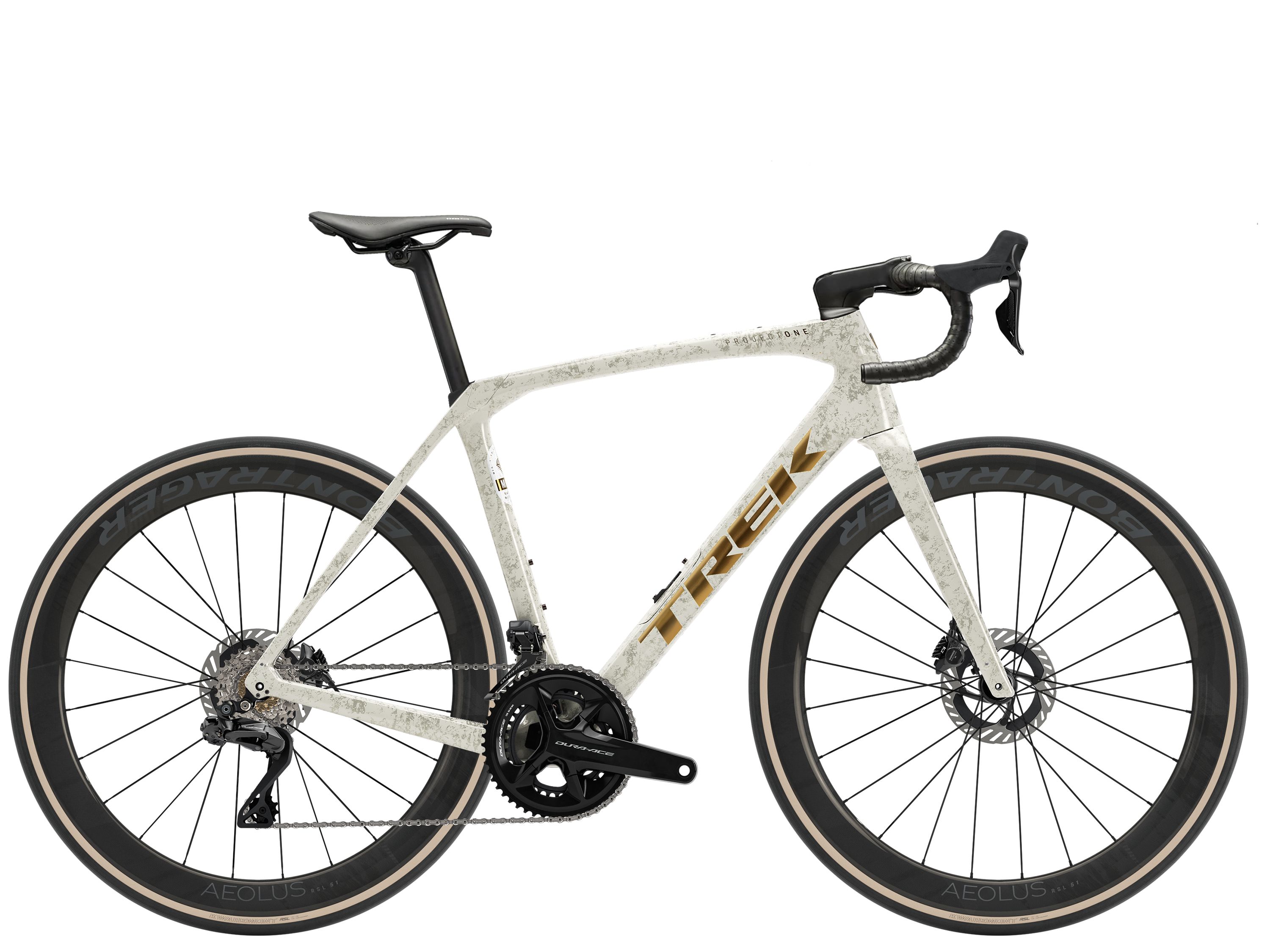 Trek Domane SLR 9 Gen 4 maantiepyörä - Väri: Era White/Supernova Marble | Koko: 62