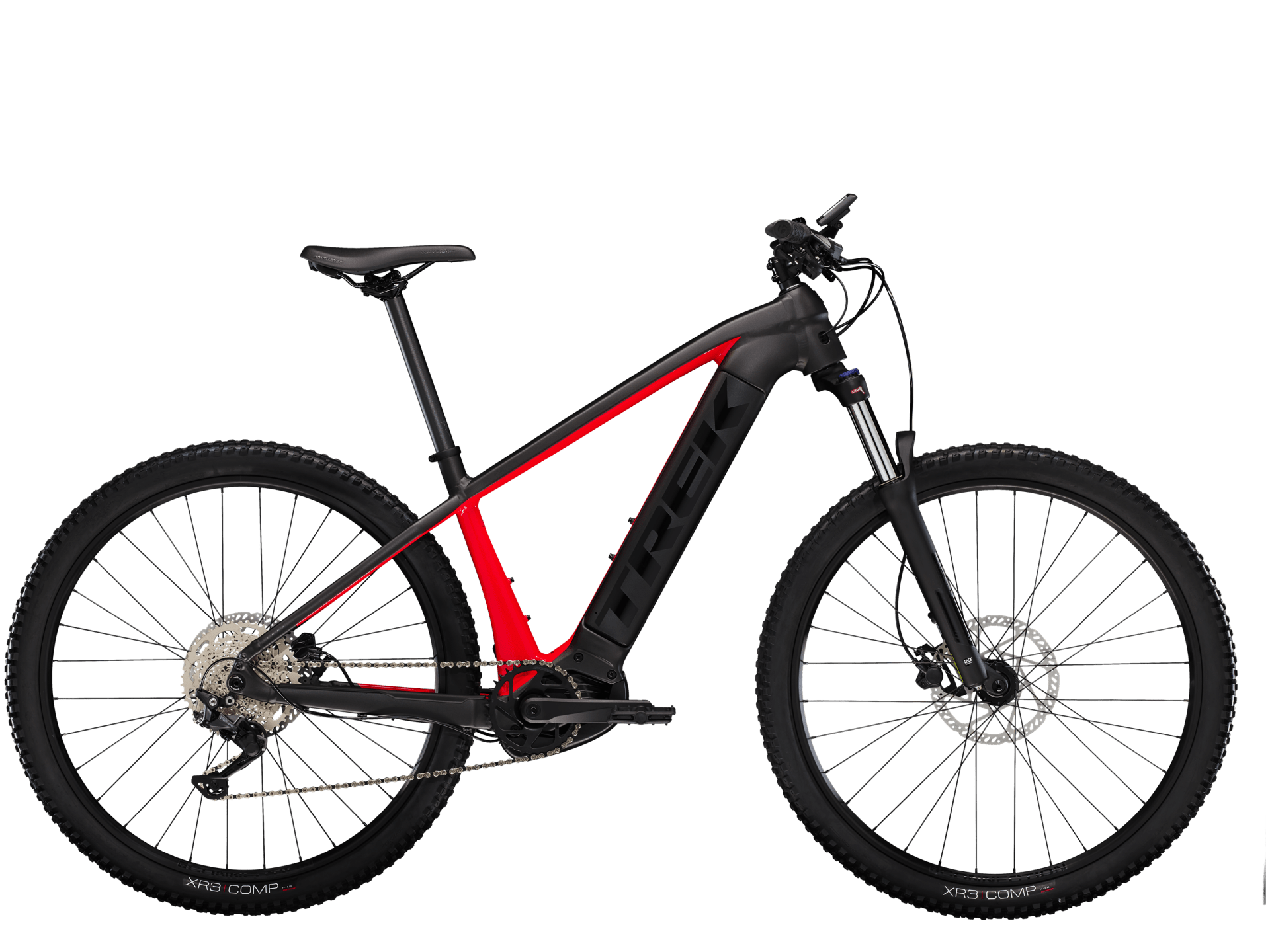Trek Powerfly4 625wh Matte Black/Gloss Red sähkömaastopyörä - M