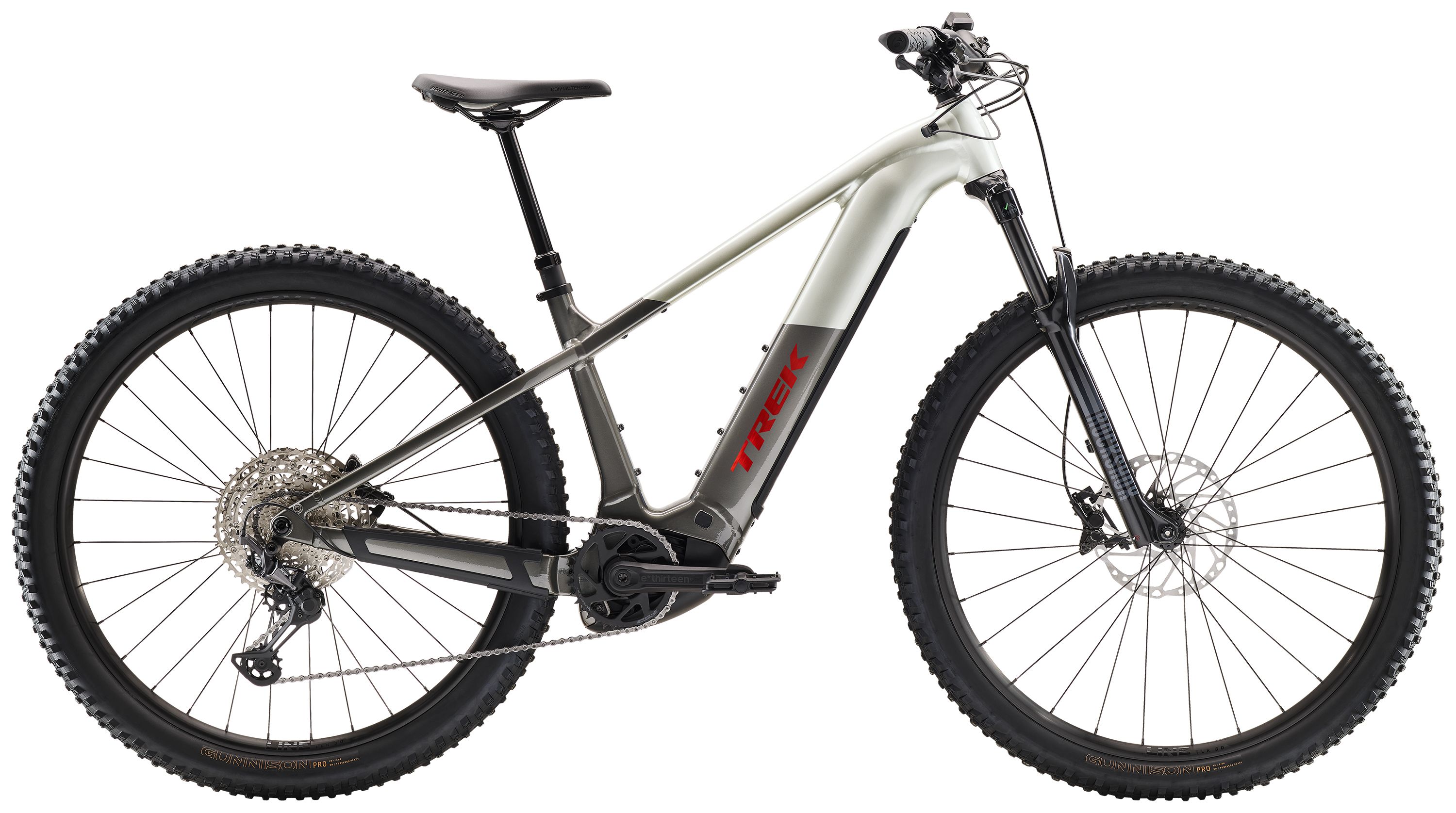 Trek Powerfly+ 6 Gen 5 sähkömaastopyörä - Väri: Lunar Silver/Mercury | Koko: M | Akkukoko: 800Wh
